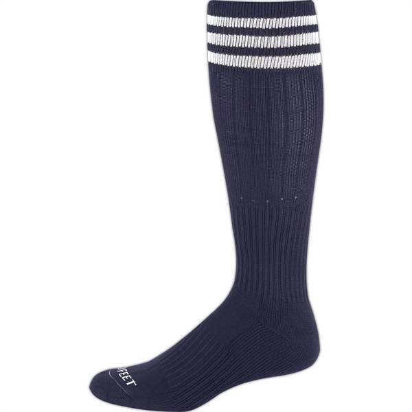 Performance 3 Stripe Soccer Over The Calf Socks - Performance 3 Stripe Soccer Over The Calf Socks - Image 2 of 5