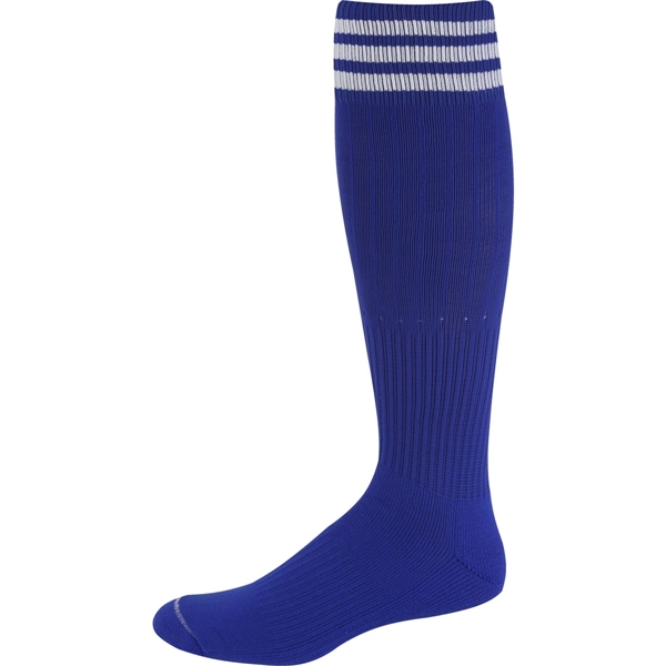 Performance 3 Stripe Soccer Over The Calf Socks - Performance 3 Stripe Soccer Over The Calf Socks - Image 3 of 5