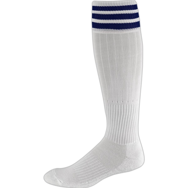 Performance 3 Stripe Soccer Over The Calf Socks - Performance 3 Stripe Soccer Over The Calf Socks - Image 5 of 5