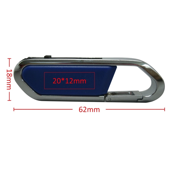 Carabiner USB Flash Drive - Carabiner USB Flash Drive - Image 1 of 3