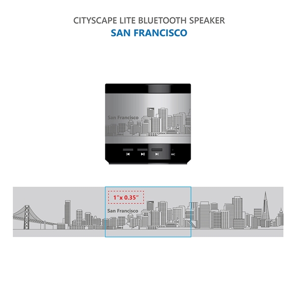 CityScape Lite Wireless Speaker - CityScape Lite Wireless Speaker - Image 6 of 9