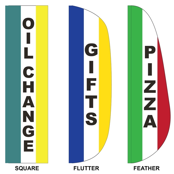 3' x 12' Custom Message Feather Flag - 3' x 12' Custom Message Feather Flag - Image 0 of 3