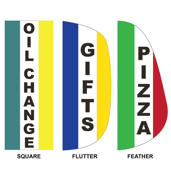 3' x 8' Custom Message Feather Flag - 3' x 8' Custom Message Feather Flag - Image 0 of 3