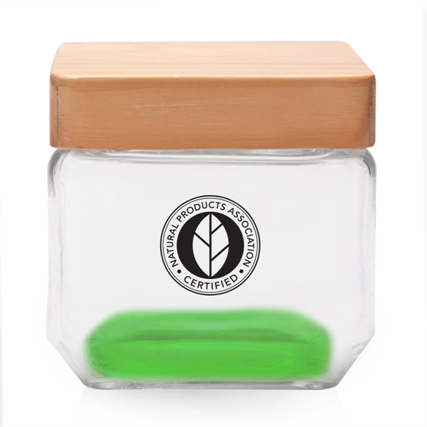 27 oz. Glass Candy Jars with Wooden Lid - 27 oz. Glass Candy Jars with Wooden Lid - Image 3 of 13