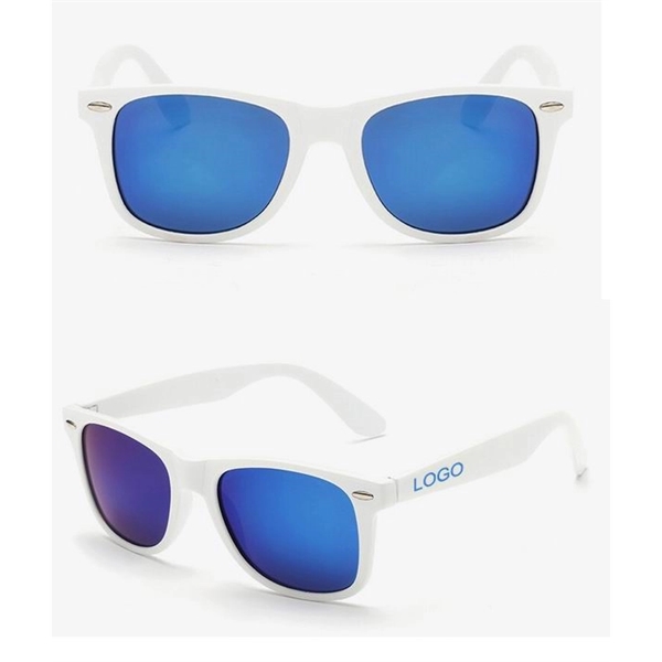 Color Mirrored Lenses Sporty Sunglasses - Color Mirrored Lenses Sporty Sunglasses - Image 1 of 1
