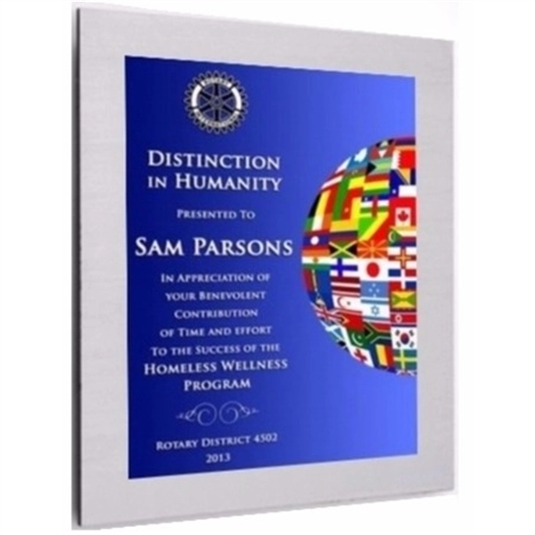 Color Rich Metal Award Plaque - Color Rich Metal Award Plaque - Image 2 of 2