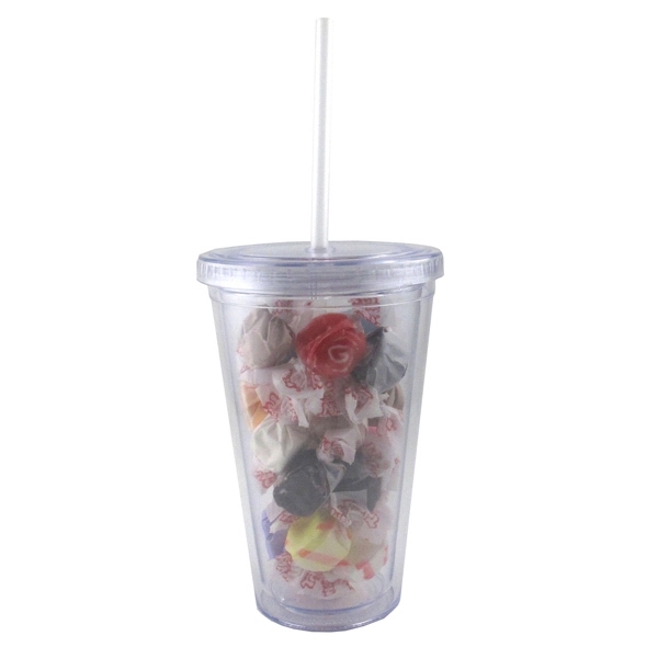 Twist-Wrapped Truffles In A 16 oz. Clear Acrylic Tumbler - Twist-Wrapped Truffles In A 16 oz. Clear Acrylic Tumbler - Image 4 of 4