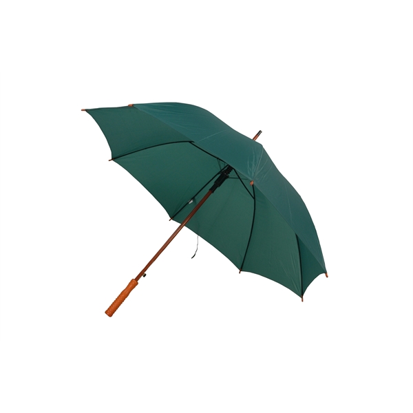 The Upgraded 48" Auto Open Straight Umbrella with wood shaft - The Upgraded 48" Auto Open Straight Umbrella with wood shaft - Image 1 of 6