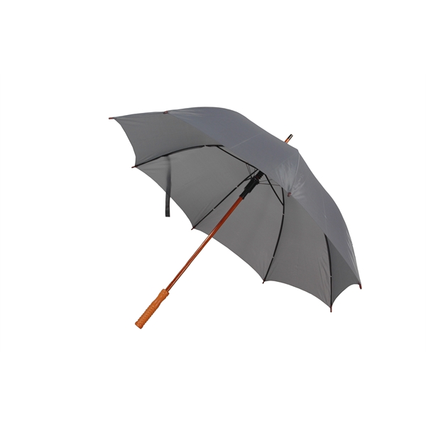 The Upgraded 48" Auto Open Straight Umbrella with wood shaft - The Upgraded 48" Auto Open Straight Umbrella with wood shaft - Image 3 of 6