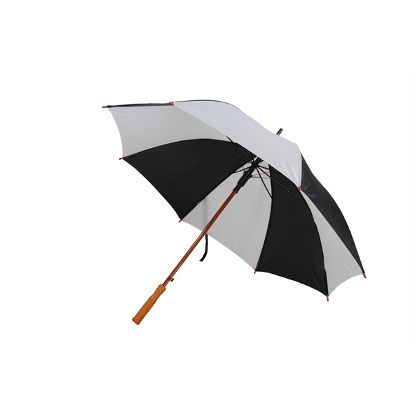 The Upgraded 48" Auto Open Straight Umbrella with wood shaft - The Upgraded 48" Auto Open Straight Umbrella with wood shaft - Image 4 of 6