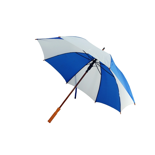 The Upgraded 48" Auto Open Straight Umbrella with wood shaft - The Upgraded 48" Auto Open Straight Umbrella with wood shaft - Image 5 of 6