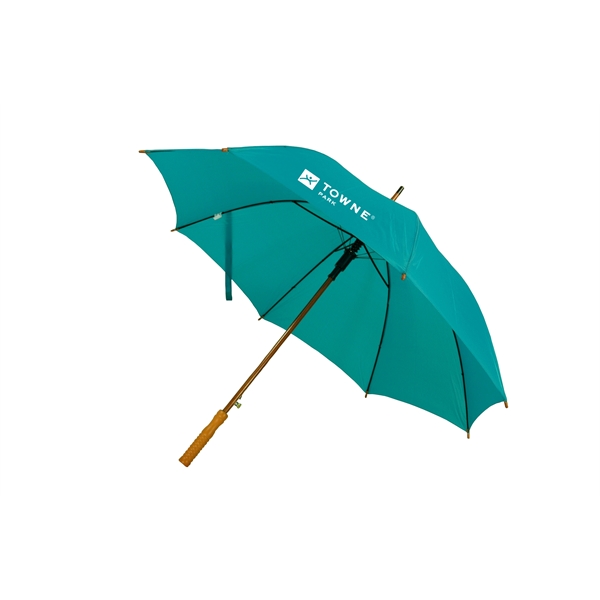 The Upgraded 48" Auto Open Straight Umbrella with wood shaft - The Upgraded 48" Auto Open Straight Umbrella with wood shaft - Image 6 of 6