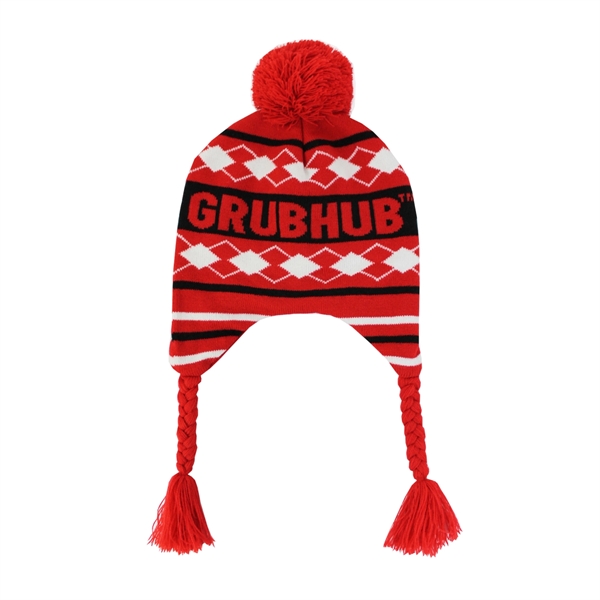 Pantone Matched Toboggan Ear Cover Beanie - Pantone Matched Toboggan Ear Cover Beanie - Image 2 of 4