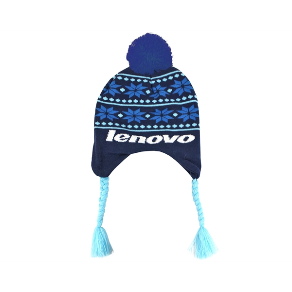Pantone Matched Toboggan Ear Cover Beanie - Pantone Matched Toboggan Ear Cover Beanie - Image 3 of 4