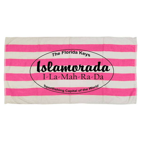 30x60 Terry Velour Cabana Stripe Beach Towels - 30x60 Terry Velour Cabana Stripe Beach Towels - Image 13 of 17