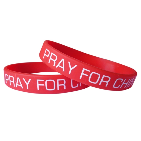 Printed Silicone Wristband - Printed Silicone Wristband - Image 0 of 32