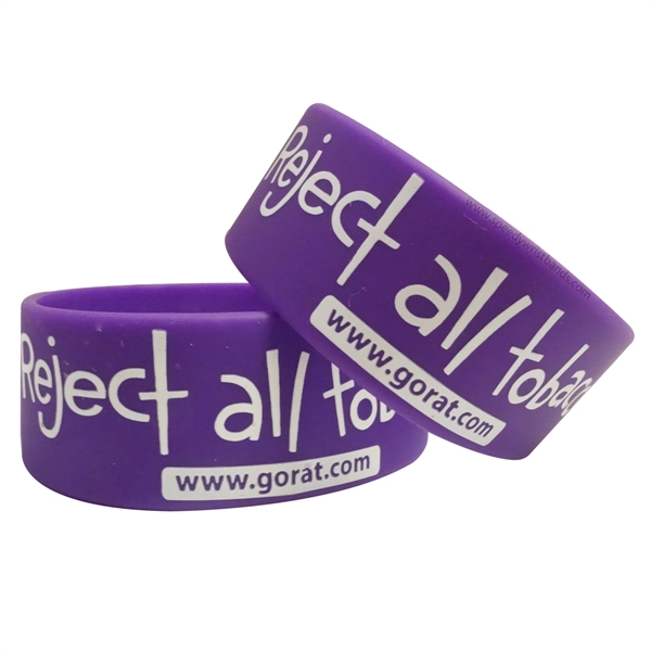 Printed Silicone Wristband - Printed Silicone Wristband - Image 4 of 32