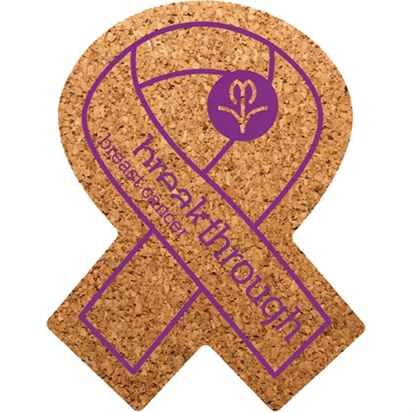 Ribbon Shaped Cork Coaster - Ribbon Shaped Cork Coaster - Image 0 of 0