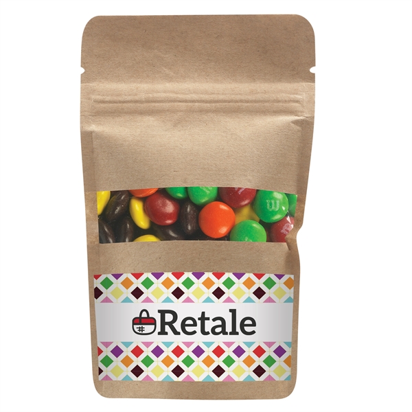 Resealable Kraft Window Pouch With M&Ms® - Resealable Kraft Window Pouch With M&Ms® - Image 0 of 0