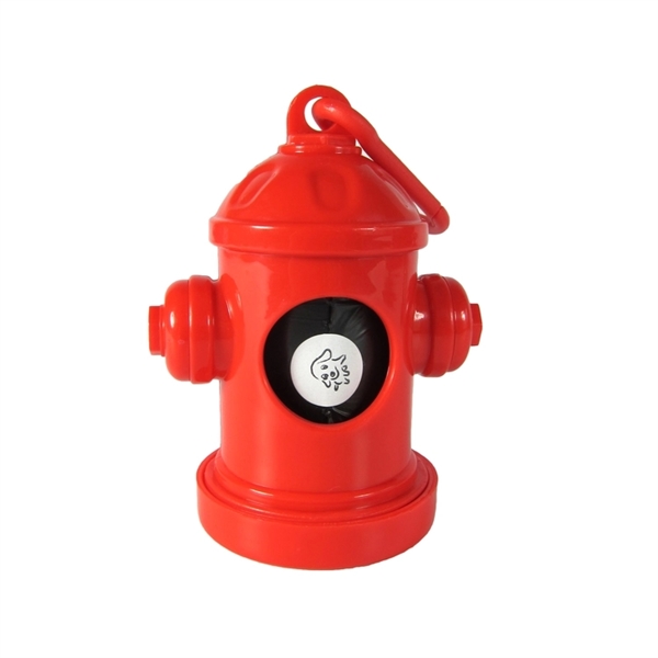 Fire Hydrant Pet Bag Dispenser - 1 Color Imprint - Fire Hydrant Pet Bag Dispenser - 1 Color Imprint - Image 2 of 6