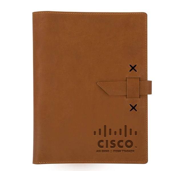 Custom TASKER Leather Padfolio
