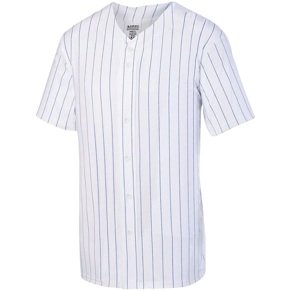Youth Pinstripe Full Button Baseball Jersey - Youth Pinstripe Full Button Baseball Jersey - Image 3 of 3