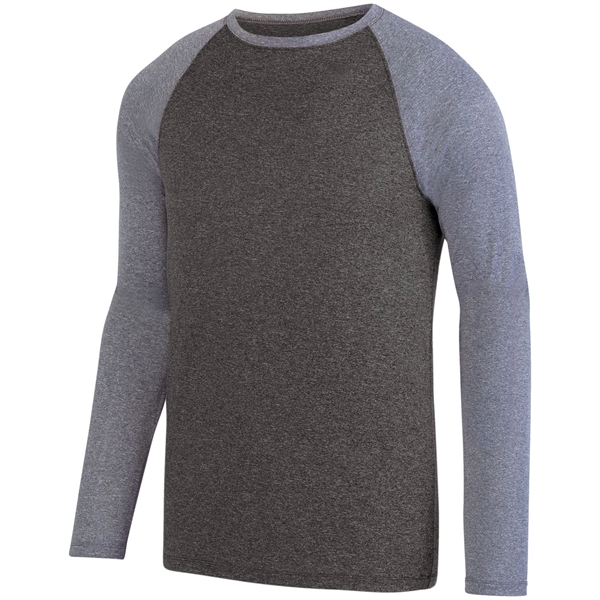 Kinergy Two Color Long Sleeve Raglan Tee - Kinergy Two Color Long Sleeve Raglan Tee - Image 0 of 6