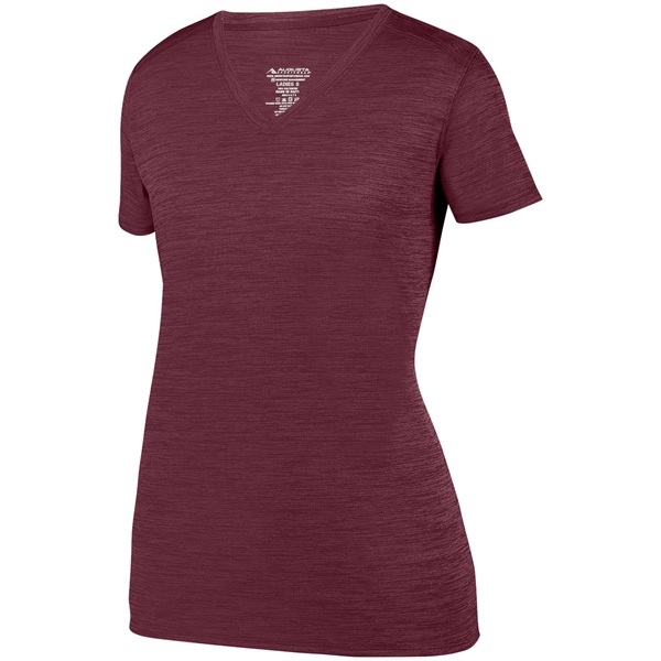 Ladies' Shadow Tonal Heather Training Tee - Ladies' Shadow Tonal Heather Training Tee - Image 4 of 11