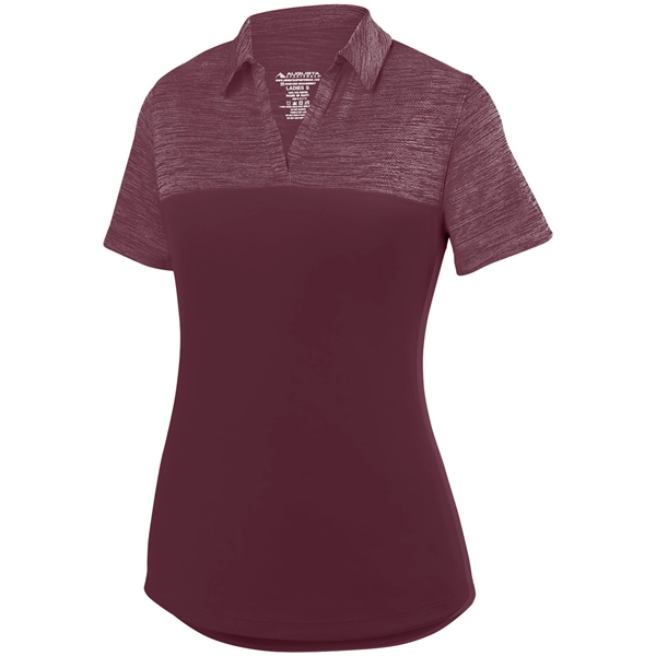 Ladies' Shadow Tonal Heather Polo - Ladies' Shadow Tonal Heather Polo - Image 3 of 10
