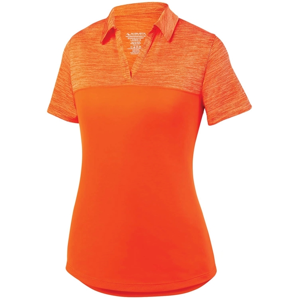 Ladies' Shadow Tonal Heather Polo - Ladies' Shadow Tonal Heather Polo - Image 5 of 10