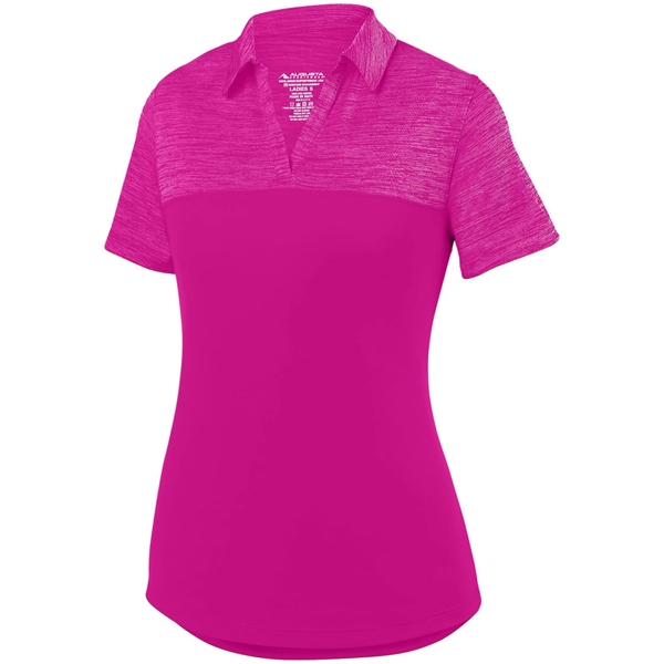 Ladies' Shadow Tonal Heather Polo - Ladies' Shadow Tonal Heather Polo - Image 6 of 10