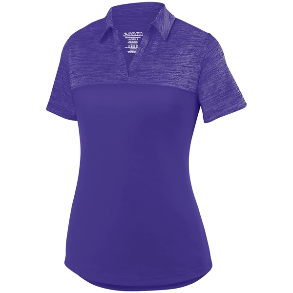 Ladies' Shadow Tonal Heather Polo - Ladies' Shadow Tonal Heather Polo - Image 7 of 10