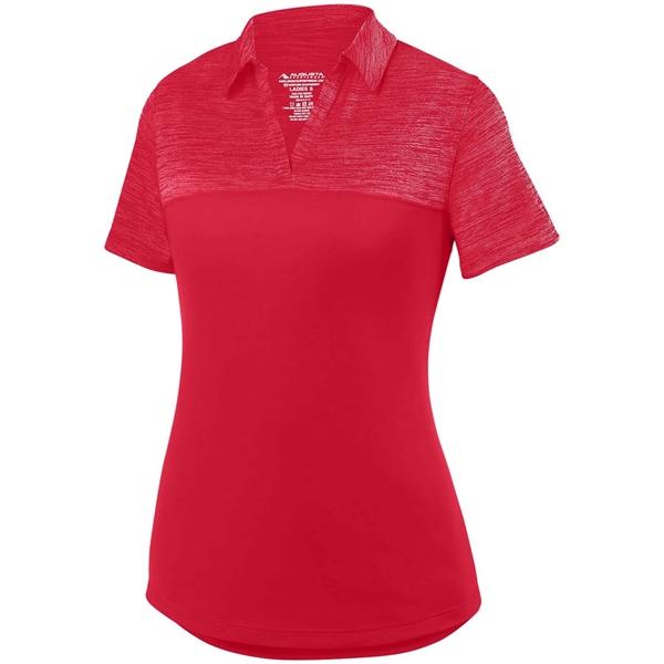 Ladies' Shadow Tonal Heather Polo - Ladies' Shadow Tonal Heather Polo - Image 8 of 10