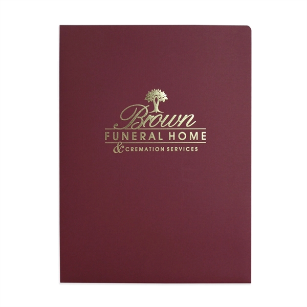 Presentation Folder with Foil Stamped Imprint - Presentation Folder with Foil Stamped Imprint - Image 1 of 2