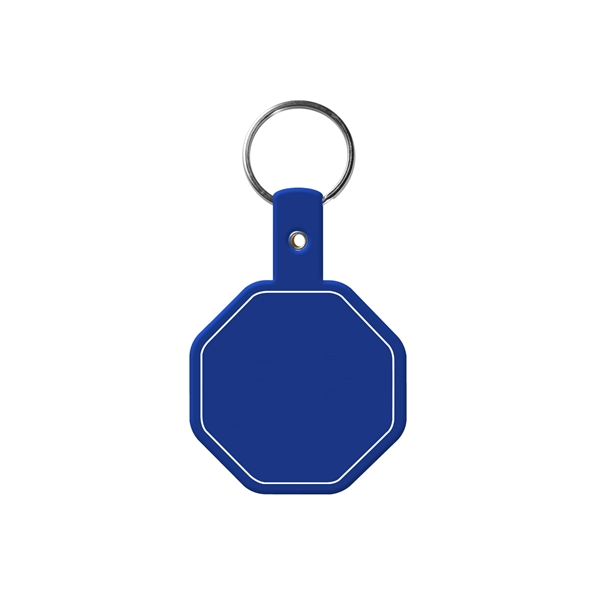 Stop Sign Flexible Key Tag with Split Ring Keychain - Stop Sign Flexible Key Tag with Split Ring Keychain - Image 2 of 17