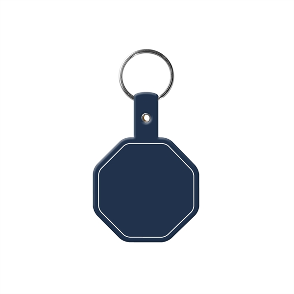 Stop Sign Flexible Key Tag with Split Ring Keychain - Stop Sign Flexible Key Tag with Split Ring Keychain - Image 3 of 17