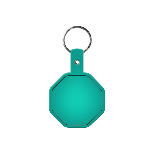 Stop Sign Flexible Key Tag with Split Ring Keychain - Stop Sign Flexible Key Tag with Split Ring Keychain - Image 8 of 17