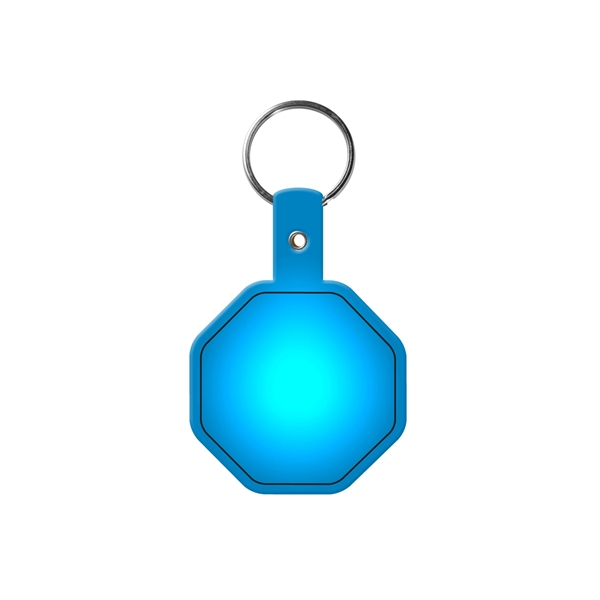 Stop Sign Flexible Key Tag with Split Ring Keychain - Stop Sign Flexible Key Tag with Split Ring Keychain - Image 9 of 17