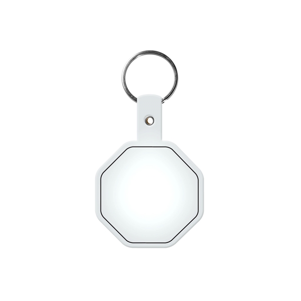 Stop Sign Flexible Key Tag with Split Ring Keychain - Stop Sign Flexible Key Tag with Split Ring Keychain - Image 10 of 17