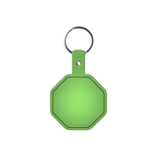 Stop Sign Flexible Key Tag with Split Ring Keychain - Stop Sign Flexible Key Tag with Split Ring Keychain - Image 12 of 17