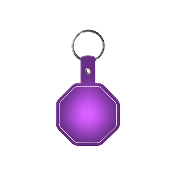 Stop Sign Flexible Key Tag with Split Ring Keychain - Stop Sign Flexible Key Tag with Split Ring Keychain - Image 14 of 17