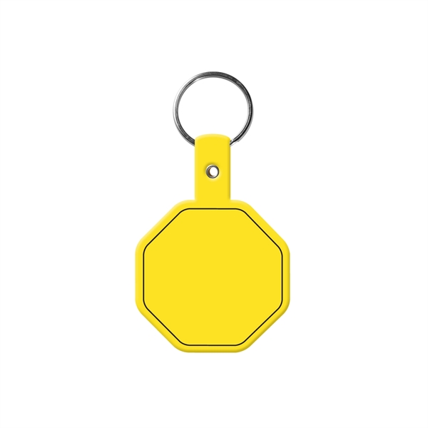 Stop Sign Flexible Key Tag with Split Ring Keychain - Stop Sign Flexible Key Tag with Split Ring Keychain - Image 17 of 17