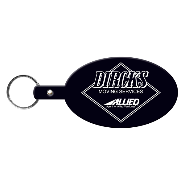 Large Oval Flexible Key Tag Keyring - Large Oval Flexible Key Tag Keyring - Image 1 of 34