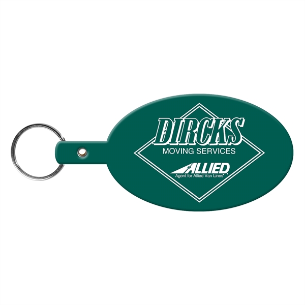 Large Oval Flexible Key Tag Keyring - Large Oval Flexible Key Tag Keyring - Image 4 of 34