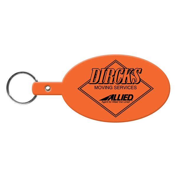 Large Oval Flexible Key Tag Keyring - Large Oval Flexible Key Tag Keyring - Image 6 of 34