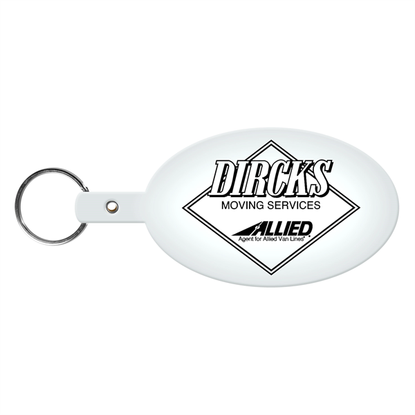 Large Oval Flexible Key Tag Keyring - Large Oval Flexible Key Tag Keyring - Image 9 of 34
