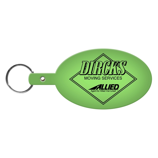 Large Oval Flexible Key Tag Keyring - Large Oval Flexible Key Tag Keyring - Image 11 of 34