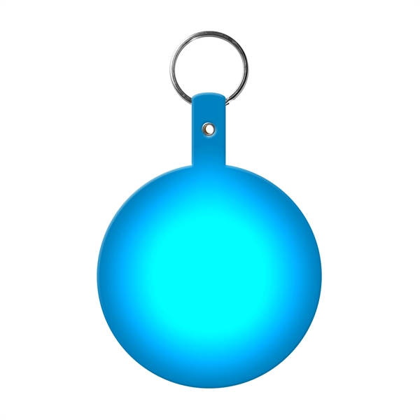 Large Circle Flexible Key Tag with Keychain - Large Circle Flexible Key Tag with Keychain - Image 9 of 17