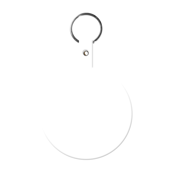 Large Circle Flexible Key Tag with Keychain - Large Circle Flexible Key Tag with Keychain - Image 16 of 17