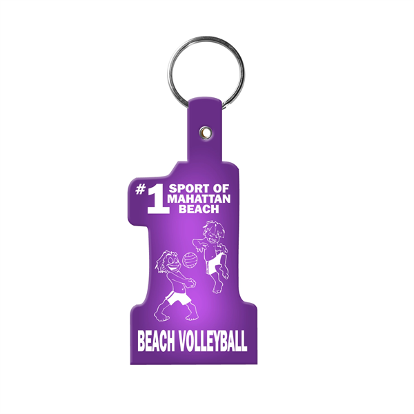 #1 Shape Flexible Key Fob KeyTag - #1 Shape Flexible Key Fob KeyTag - Image 0 of 17